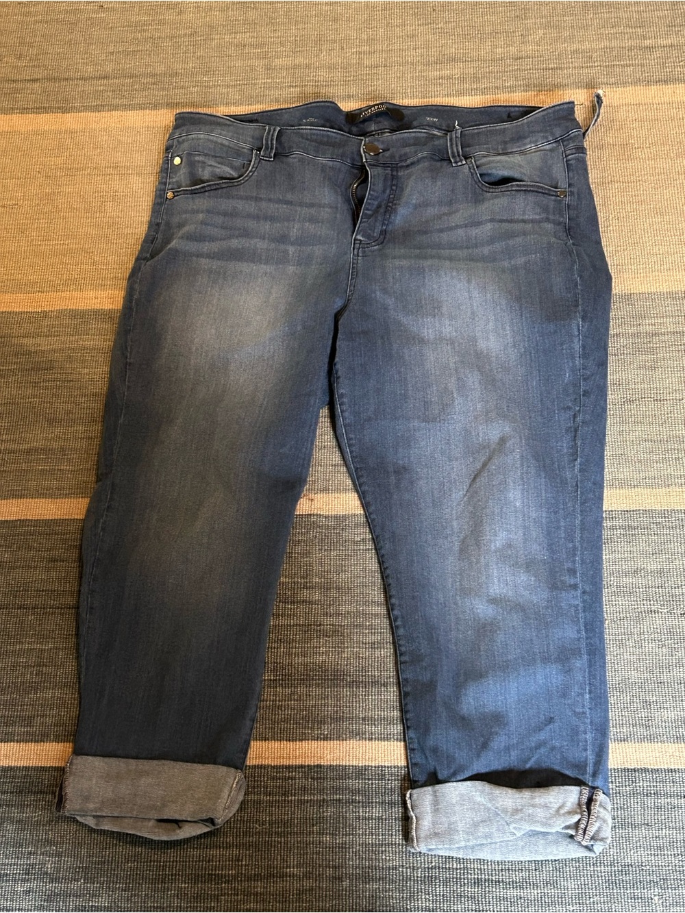 Liverpool Jeans Company Dark Blue Ankle Crop Jeans